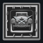 Art Deco grått-bil Fyrkantig Klocka<br><div class="desc">Underbar klockdesign. Du kommer att kärlek det som andra. Du kan fritt använda den här designen för andra produkter som du gillar eller anpassa och lägga till texten. Följ mig för mer. Tack. Ha en trevlig dag.</div>