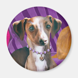 Art Deco Greyhound-kylskåp, magnet