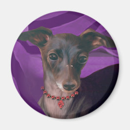 Art Deco Greyhound-kylskåp, magnet