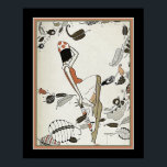 Art Deco/Grunge från 1920 Poster<br><div class="desc">1920 års Art Deco/ Grunge-design poster. 16 x 20 visade henne.</div>