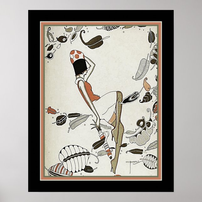 Art Deco/Grunge från 1920 Poster (Framsidan)