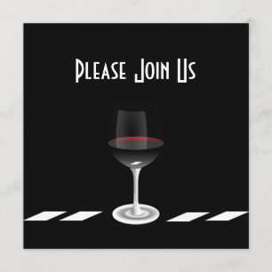 Art Deco-gruppinbjudan Gå med oss Anpassningsbar Inbjudningar