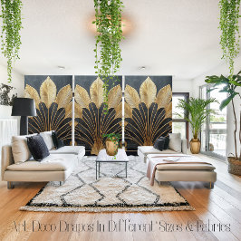 Art Deco Guld Black Aesthetiskt dekadent 50 x 84