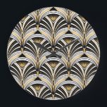 Art Deco Guld Black Elegance: Ungdom för Europa Stor Klocka<br><div class="desc">Art Deco mönster. Vintage guld svartvit bakgrund. Luxvaror,  sömlös ornament. Tvåttio motiv Art Deco lyxury mönster i guld,  svart och vitt. Tjugoårsjubileum. Embrace Mardi Gras-sprit med diamantmönster,  vibrant dekoration. art,  deco,  mönster,  guld,  1920-talet,  vit,  sömlös,  svart,  rund,  fläkt,  plattor,  blommor,  bakgrund,  abstrakt,  illustration,  struktur,  deka,  vintage,  löv,  blommigt</div>