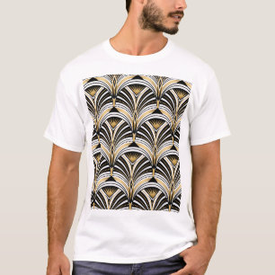Art Deco Guld Black Elegance: Ungdom för Europa T Shirt