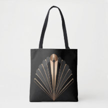 Art Deco Guld Fläkt Geometrisk Elegans