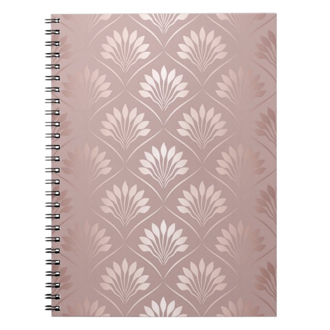 Art Deco: Guld Lattice Elegance. Anteckningsbok (Framsidan)