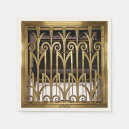 Art Deco Guld Pappersservett