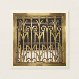 Art Deco Guld Pappersservett