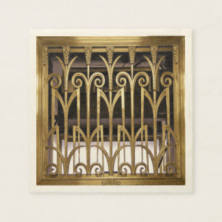 Art Deco Guld Pappersservett