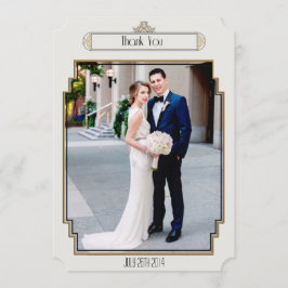 Art Deco Guld Posh Tack3 Tack Kort