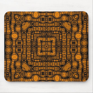 Art Deco Guld Retro Squares Abstrakt Art Musmatta