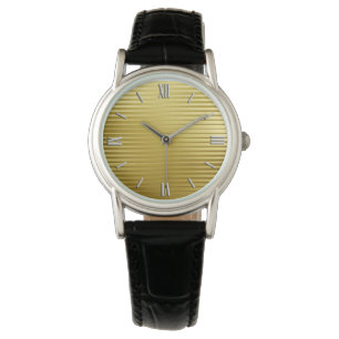 Art Deco Guld Satin Rand Armbandsur