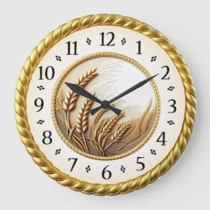 Art Deco Guld Stor Klocka