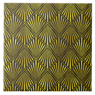 Art Deco Guld Tile Kakelplatta