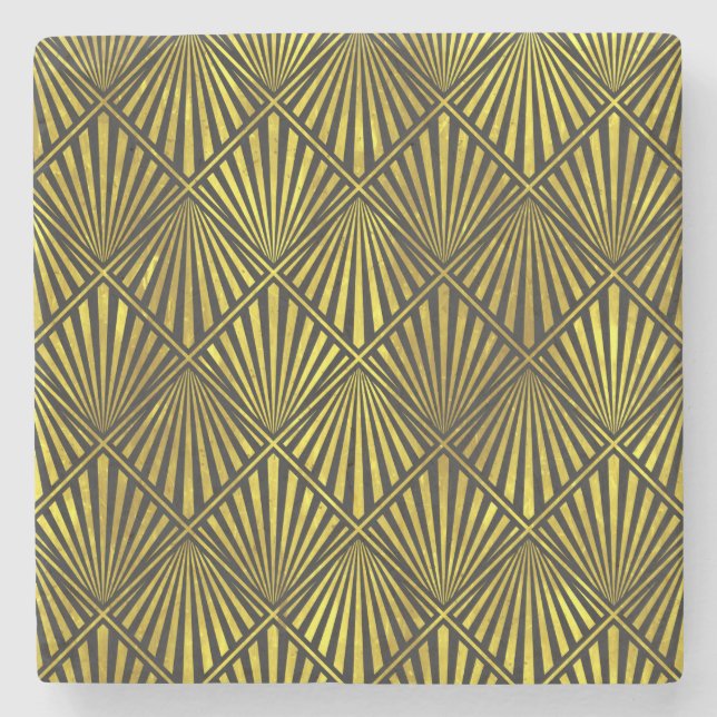 Art Deco Guld Underlägg (Framsidan)