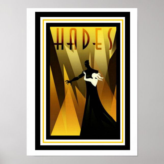 Art Deco Hades Poster 12 x 16 (Framsidan)