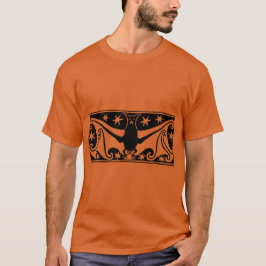 Art Deco Halloween Fladdermus T Shirt