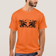 Art Deco Halloween som flyger Fladdermus Starry Na
