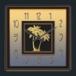 Art Deco Handflatan Square Fyrkantig Klocka<br><div class="desc">Jag skapat den här Art Deco Handflatan Wall Clock med hjälp av färg stilar och inslag som jag färgader. Jag kärlek resultatet. Den här väggklockan skulle se underbar ut på någons vägg. Den har en aning glamor om det. Siffrorna finns i deco stil. Skulle kostym vara en öppen eller sympatisk...</div>