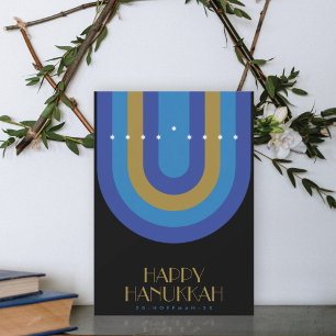 ART DECO HANUKKAH HELGDAG CARD JULKORT