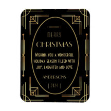 Art deco-helgdag fotomagnet