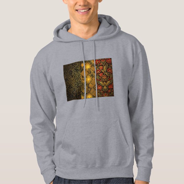 Art Deco Heritage Flag | Belgium | Classic 1920s Hoodie (Framsida)