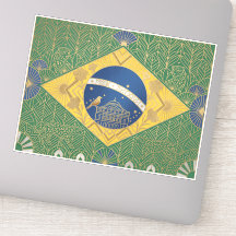 Art Deco Heritage Flag | Brasilien 1920-talsstil d