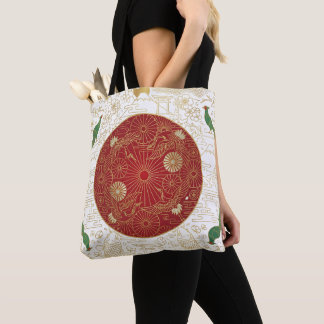 Art Deco Heritage Flag | Japan Anpassat Namn Tygkasse