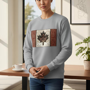 Art Deco Heritage Flag Kanada 1920-tal Design T Shirt