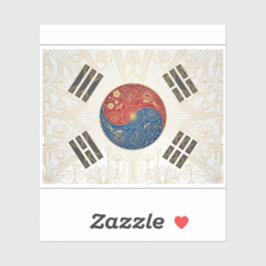 Art Deco Heritage Flag | Sydkorea 1920-talet dekal