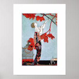 Art Deco Illustration av George Barbier Print Poster
