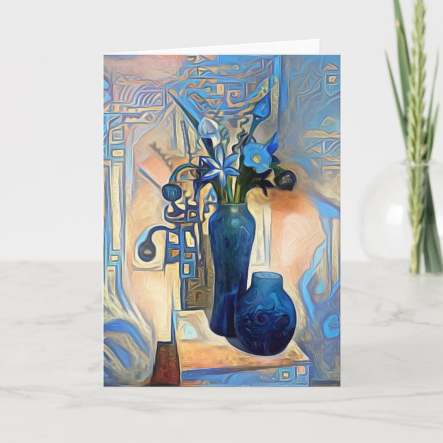 Art Deco in Blue Tack Kort (Framsida)