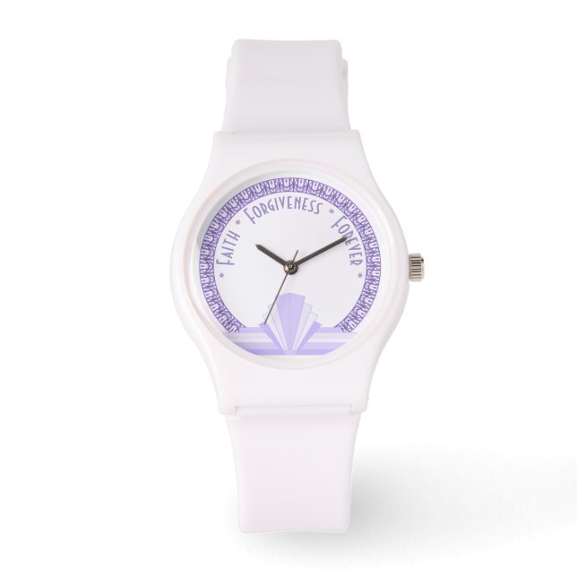 Art deco in lilac & lila armbandsur (Framsida)