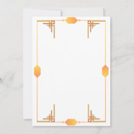 Art Deco-inbjudan Inbjudningar