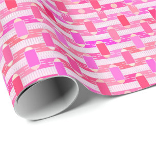 Art Deco industriell chic - rosa, fuchsia, orkidé Presentpapper