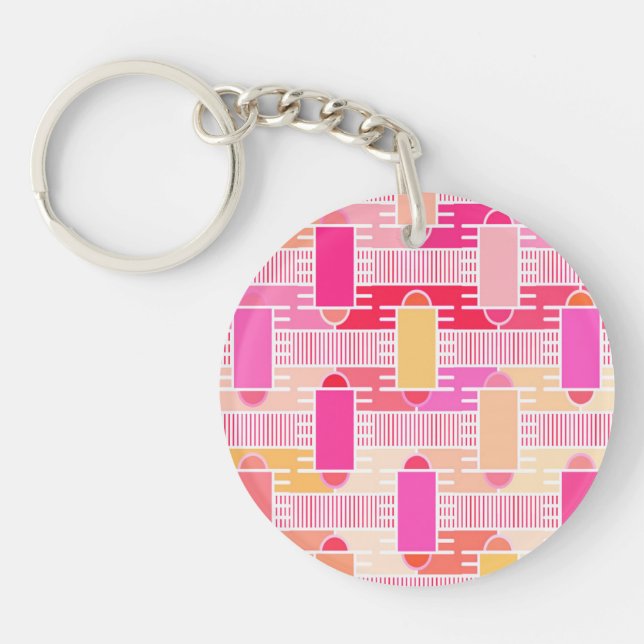 Art Deco industriell chic - rosa, persika, guld (Framsidan)