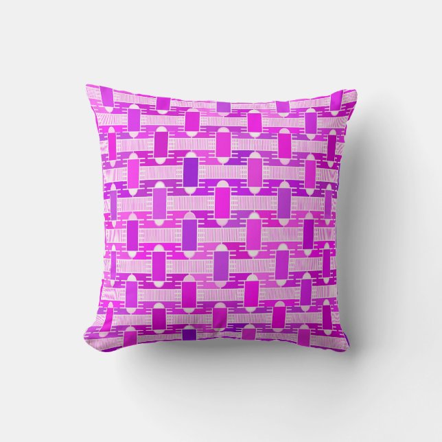 Art Deco industriell chic - violett, orkidé, laven Kudde (Framsida)