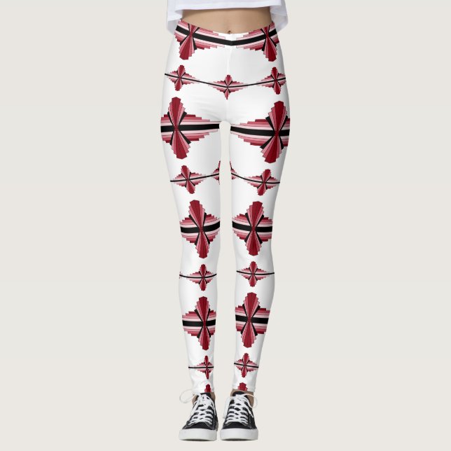 Art deco inslag i brottmål leggings (Framsida)
