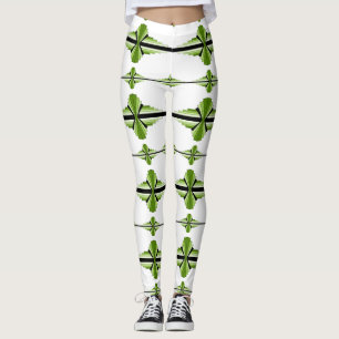Art deco inslag i de flesta gröntar leggings