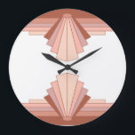 Art deco inslag i fullt guld05 stor klocka<br><div class="desc">Ett klassiskt konst deco stil mönster skapat i paletten fullt ro guld</div>