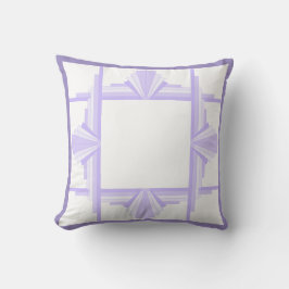 Art deco inslag i lilac & lila Cushion Kudde