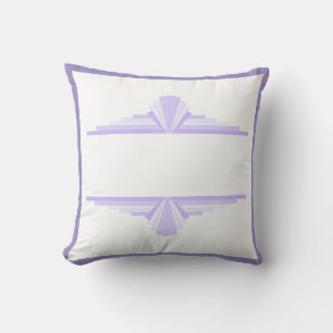 Art deco inslag i lilac & lila Cushion Kudde
