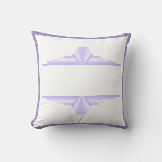Art deco inslag i lilac & lila Cushion Kudde (Framsida)