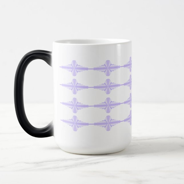 Art deco inslag i lilac & lila magisk mugg (Vänster)