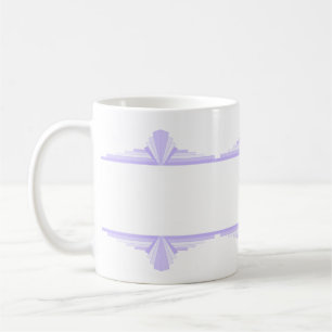 Art deco inslag i lilac och lila kaffe mugg