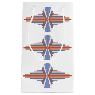 Art deco inslag i ro guld & blue