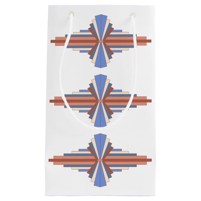 Art deco inslag i ro guld & blue (Framsidan)