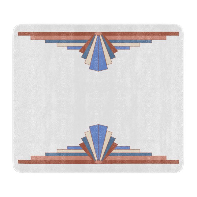 Art deco inslag i ro guld & blue (Framsidan)