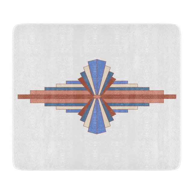 Art deco inslag i ro guld & blue (Framsidan)